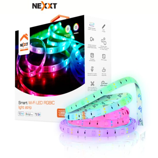 Cinta LED Inteligente Wi-Fi RGBIC de 5M