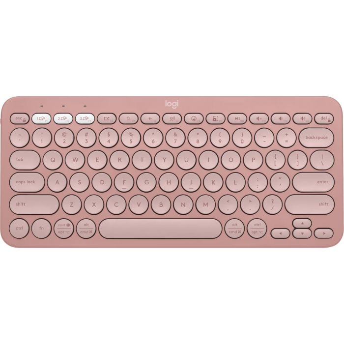 Logitech, Keyboard, Wireless, Rose, Con Bluetooth