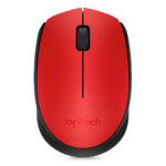 Logitech M170, Inalámbrico, 2.4 GHz, Rojo