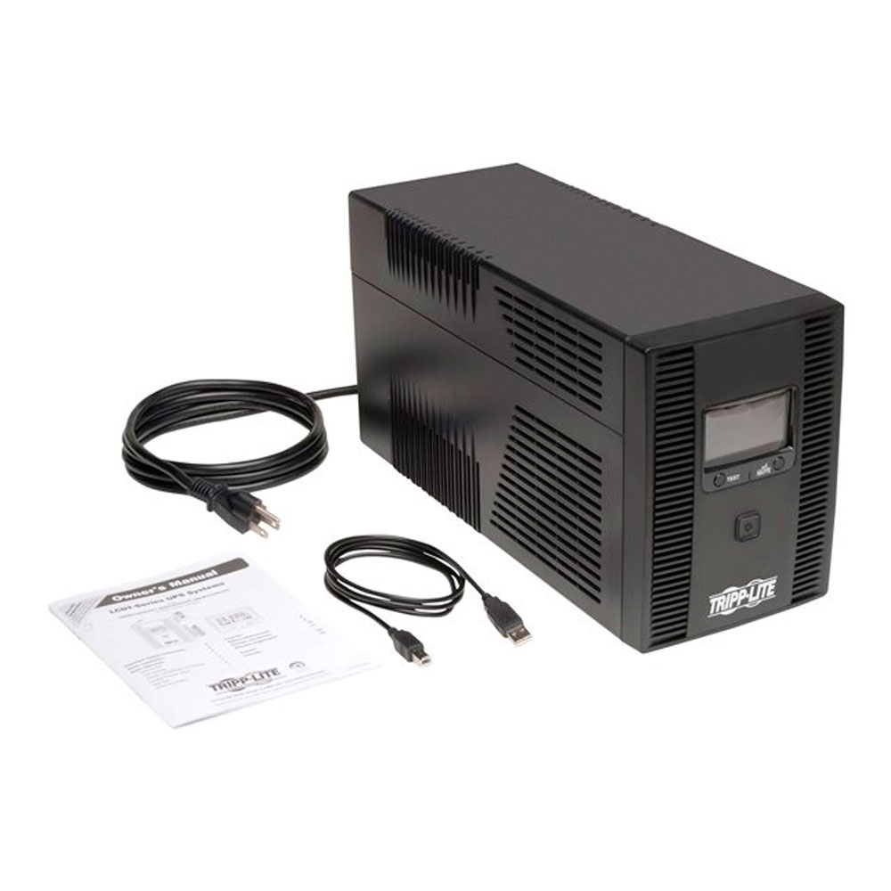 Eaton Tripp Lite Series UPS Smart LCD 120V 50/60Hz 1500VA 900W Line-Interactive AVR Tower Battery Back-Up LCD USB 10 Outlets, 1500 VA, 10 tomacorrientes - Imagen 4
