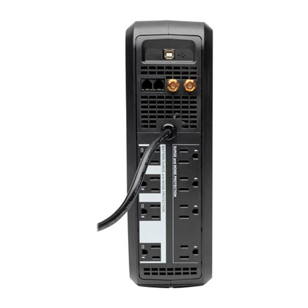 Eaton Tripp Lite Series UPS Smart 1000VA 500W Back Up Tower LCD AVR 120V USB Coax RJ45, 1000 VA, 8 tomacorrientes - Imagen 3