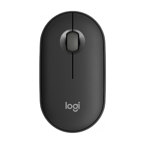 Logitech Pebble Mouse 2 M350s, Inalámbrico, Bluetooth, 3 botones, Grafito