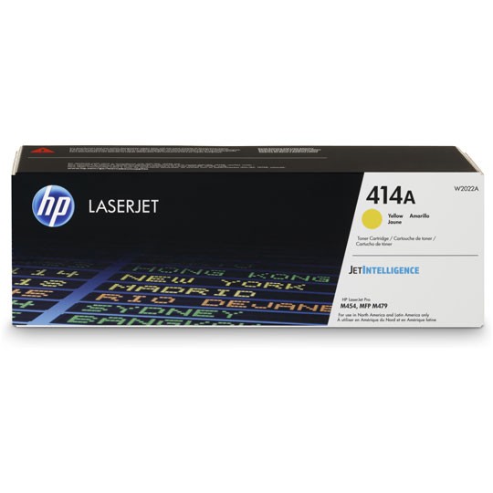 HP 414A, Tóner, Amarillo, Original