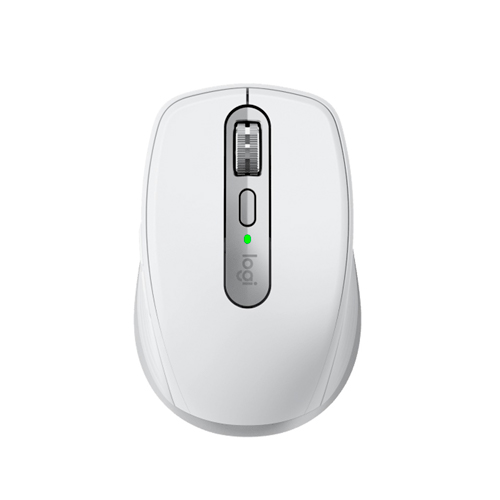 Logitech MX Anywhere 3S, Inalámbrico, Bluetooth, receptor USB Logi Bolt, 6 botones, Gris pálido