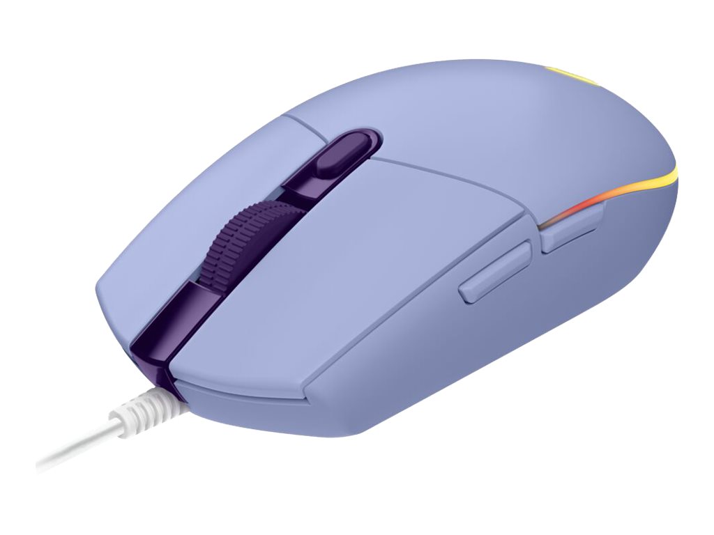 Logitech Gaming Mouse G203 LIGHTSYNC, Cableado, USB, 6 botones, Lila