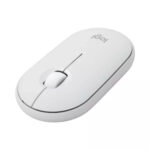 Logitech Pebble Mouse 2 M350s, Inalámbrico, Bluetooth, 3 botones, Blanco