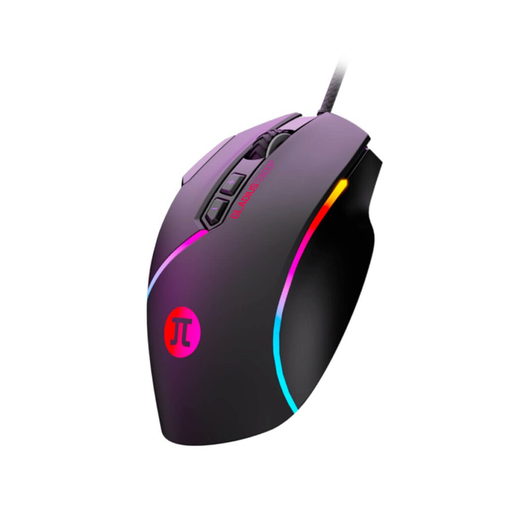 Primus Gaming Gladius 12800, Sensor 12800 DPI, Cableado, USB, Negro