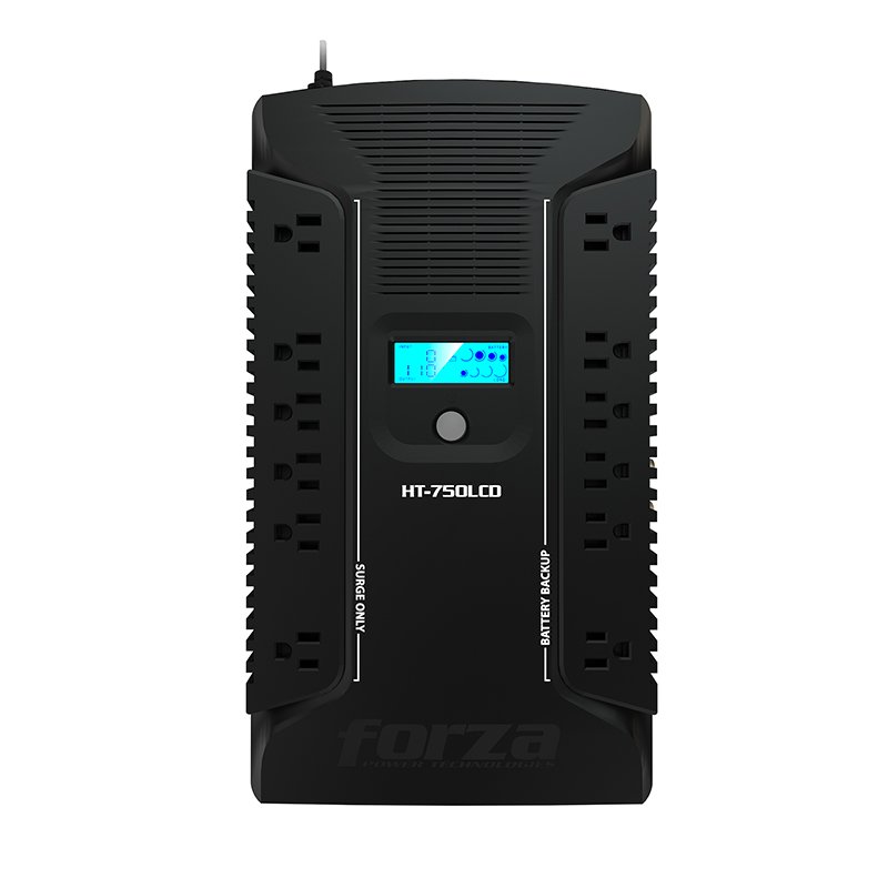 Forza HT-750LCD (Línea interactiva), 750 VA, Interactivo, 12 tomacorrientes