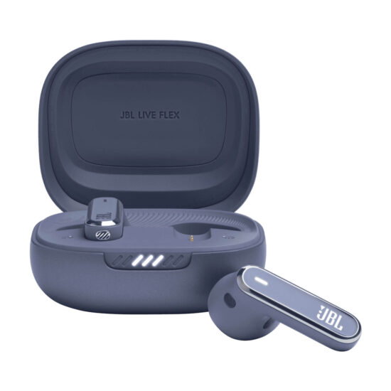 JBL LIVE - Flex, In-ear, Cableado, Azul