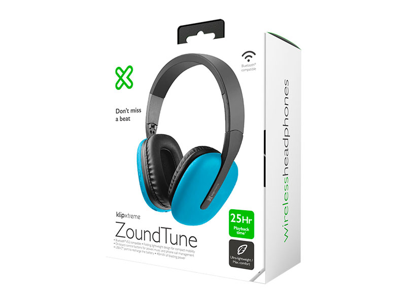 Klip Xtreme KWH-010BL, In-ear, 25 horas batería, Bluetooth (inalámbrico), Azul - Imagen 4