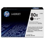 HP 80X, Tóner, Negro, Alto rendimiento (XL), Original