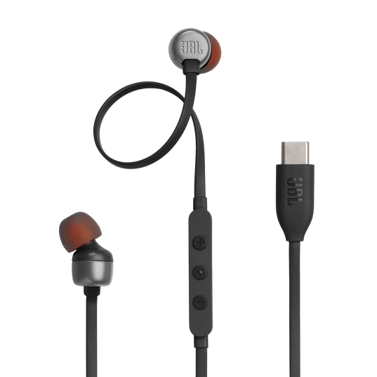 JBL TUNE 310C, In-ear, Cableado USB-C, Negro