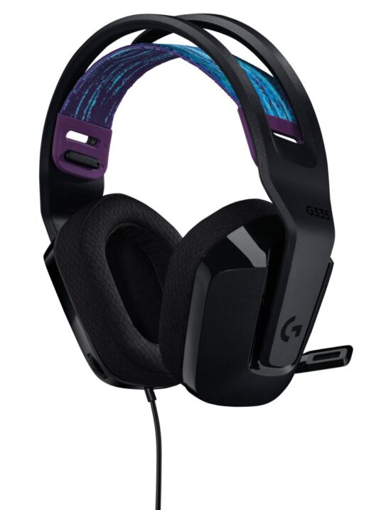 Logitech G G335 Wired Gaming Headset, In-ear, Cableado, Negro