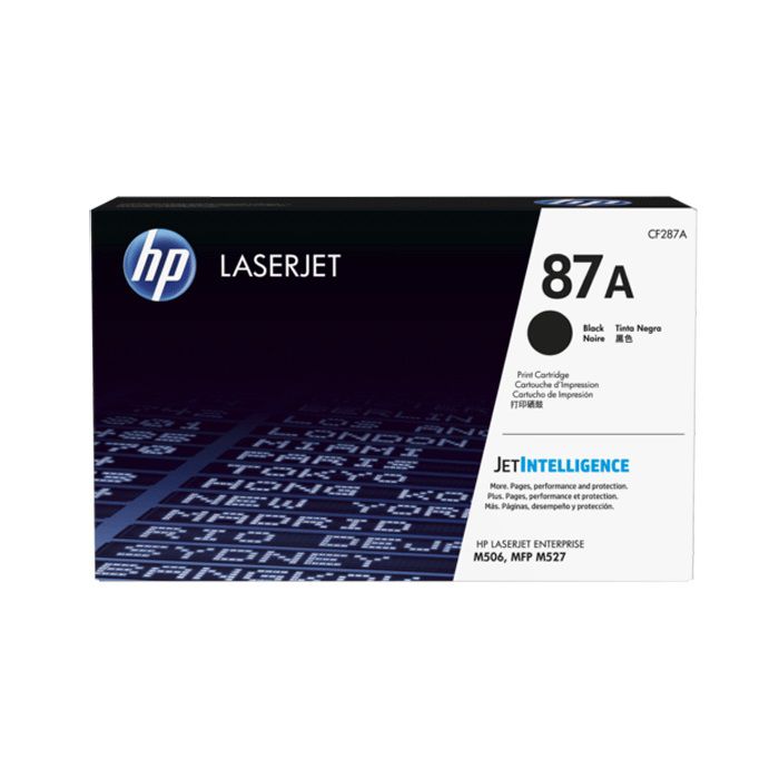 HP 87A, Tóner, Negro, Original