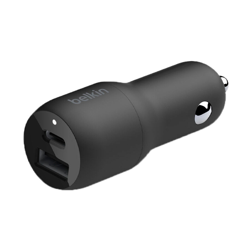 Cargador Dual para Carro Belkin 37W, USB-C + USB, PD 3.0