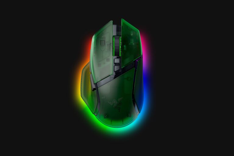 Razer Basilisk V3 Pro, Sensor 35K DPI, Cableado, USB, Verde fantasma