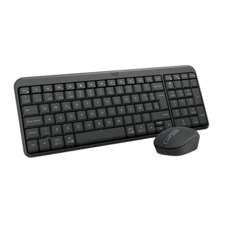 Logitech, MK250 Compact Bluetooth Wireless Combo, Spanish, Graphite