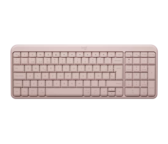 Logitech-K250 Compact Bluetooth Wireless Keyboard, Spanish, Rose