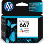HP 667, Cartucho de tinta, Tricolor (CMY)