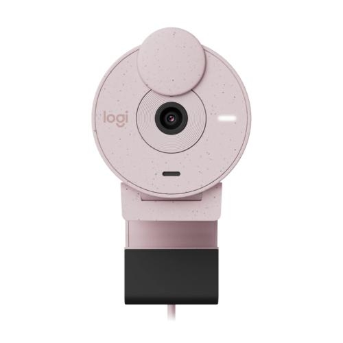Webcam Logitech Brio 300, Full HD 1080p, USB-C, Rosa