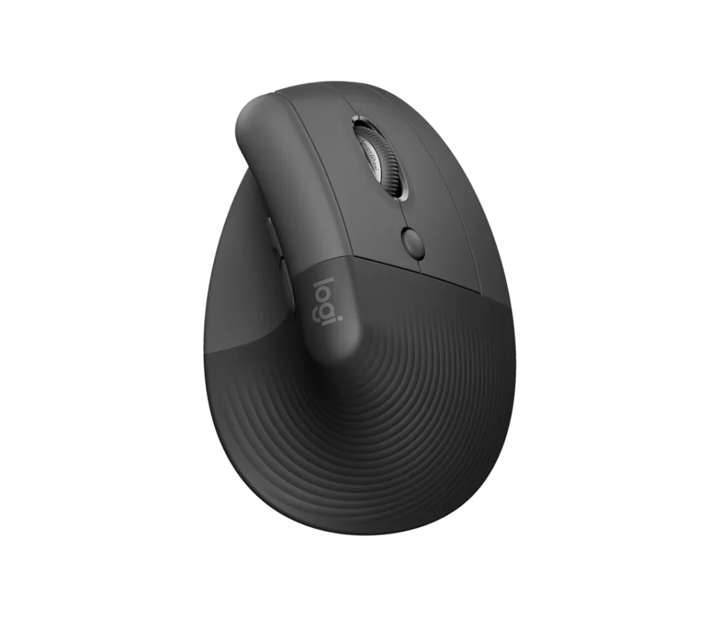 Logitech Lift Left Vertical Ergonomic, Inalámbrico, Bluetooth, receptor USB Logi Bolt, 6 botones, Grafito