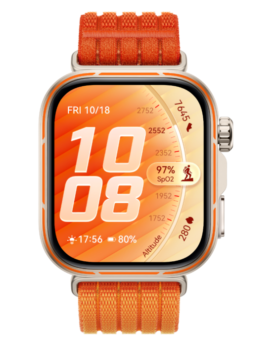 Huawei Watch Fit 5 Pro, Smartwatch, Silicio-carbono, Naranja