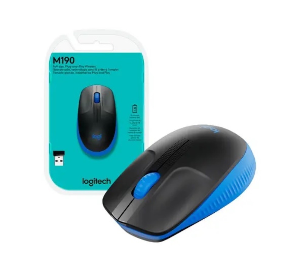 Logitech M190, Inalámbrico, 3 botones, Azul - Imagen 3