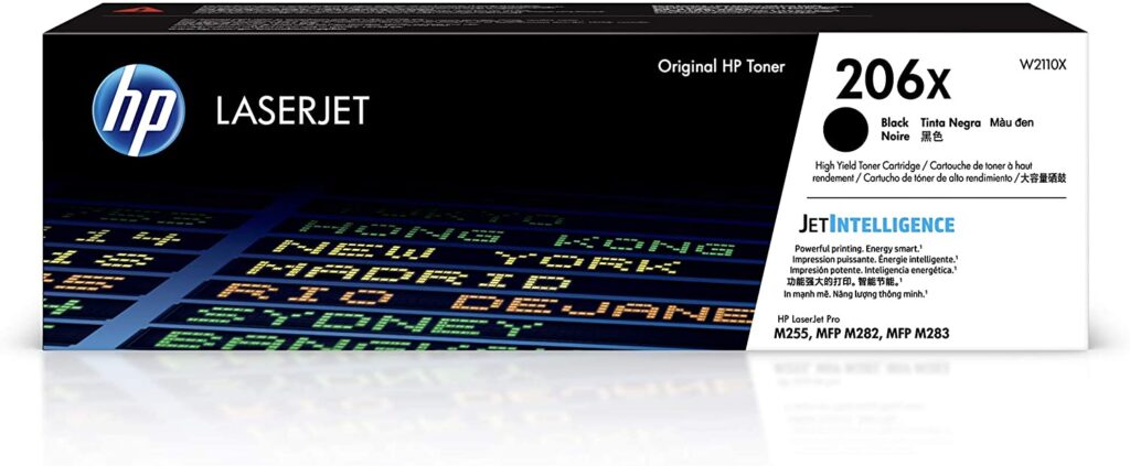 HP 206X, Tóner, Negro, Alto rendimiento (XL), Original