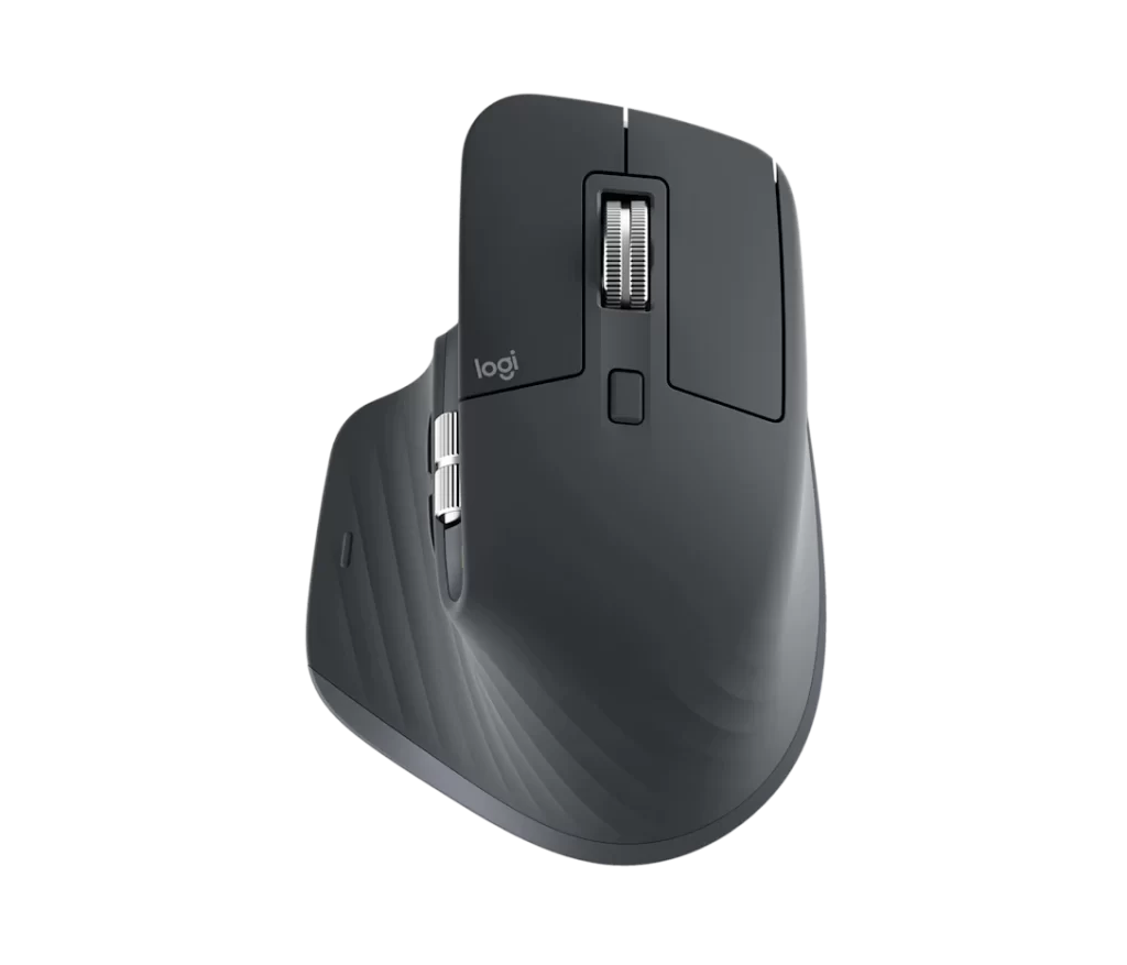 Logitech MX Master 3S, Sensor 8000 DPI, Bluetooth, 6 botones, Grafito