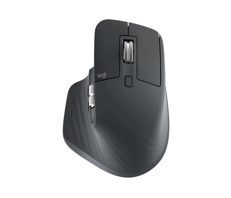 Logitech MX Master 3S, Sensor 8000 DPI, Bluetooth, 6 botones, Grafito