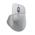 Logitech MX Master 4, Panel háptico Haptic Sense, Bluetooth + USB-C Logi Bolt, 8 botones, Gris pálido