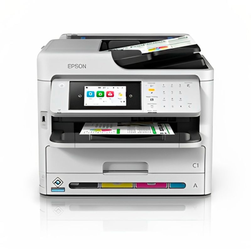 Impresora Multifuncional Epson WorkForce Pro WF-C5810, Sistema RIPS (bolsas de tinta reemplazables), LAN