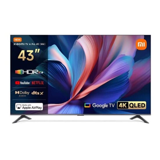Televisor Xiaomi A Pro 43" QLED 4K UHD, Google TV, Dolby Audio