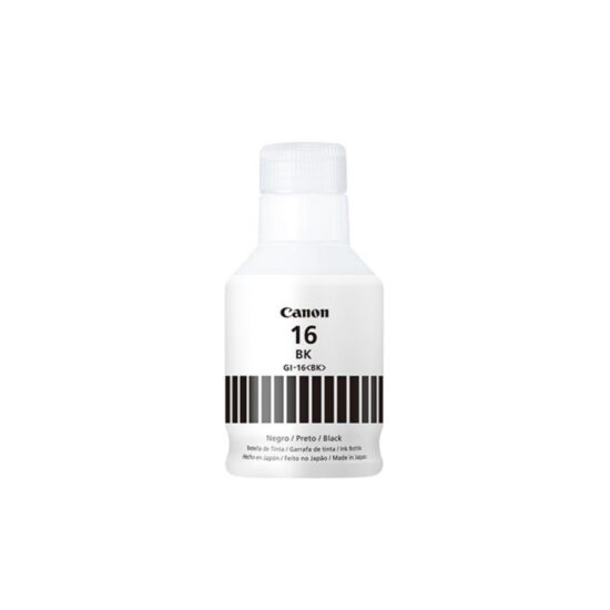 Canon GI 16 BK, Botella de tinta (recarga), Negro, Original