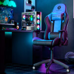 Silla Gaming Primus Thronos 100T, Reclinable 135°, Azul