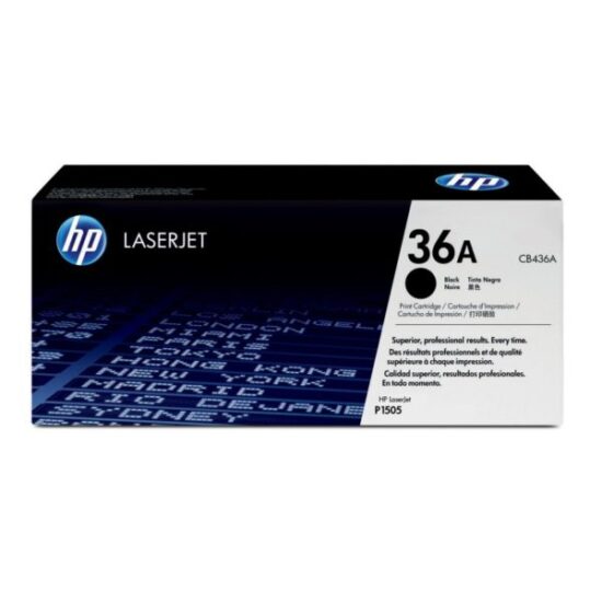 HP 36A, Tóner, Negro, Original