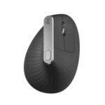 Logitech MX Vertical, Diseño vertical ergonómico, Bluetooth + receptor Logi Bolt, 4 botones, Grafito