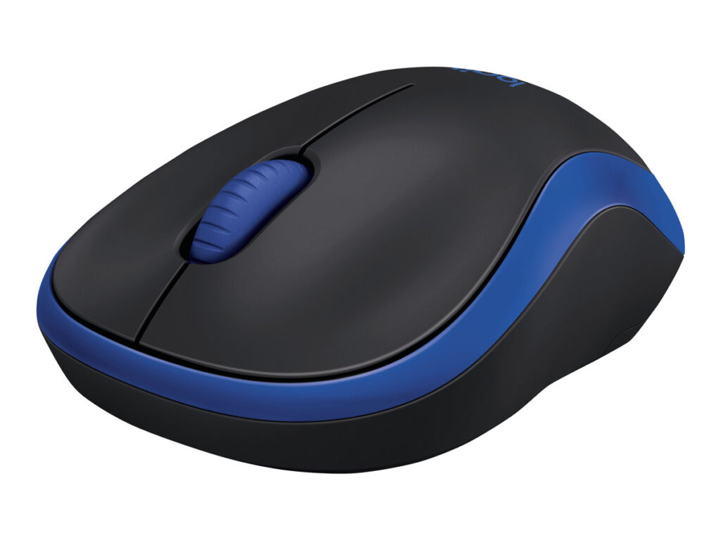 Logitech M185, Inalámbrico, 2.4 GHz, Azul