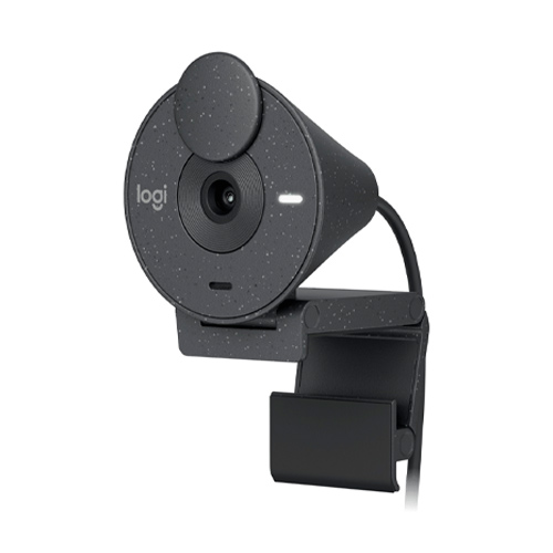 Webcam Logitech Brio 300, Full HD 1080p, USB-C, Grafito