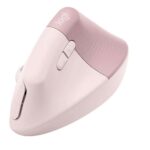 Logitech Lift Vertical Ergonomic, Inalámbrico, Bluetooth, receptor USB Logi Bolt, 6 botones, Rosa