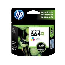 HP 664XL, Cartucho de tinta, Tricolor (CMY)