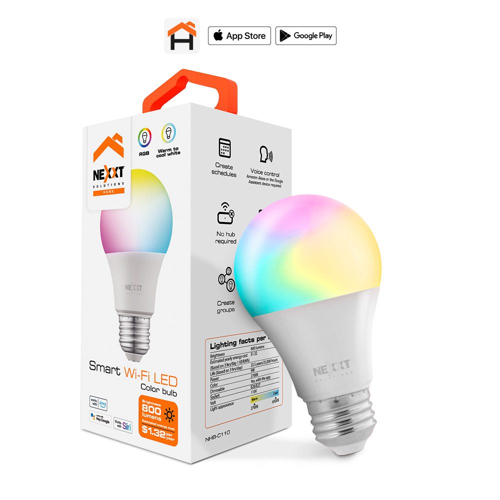 Bombillo inteligente RGB Nexxt NHB-C110M