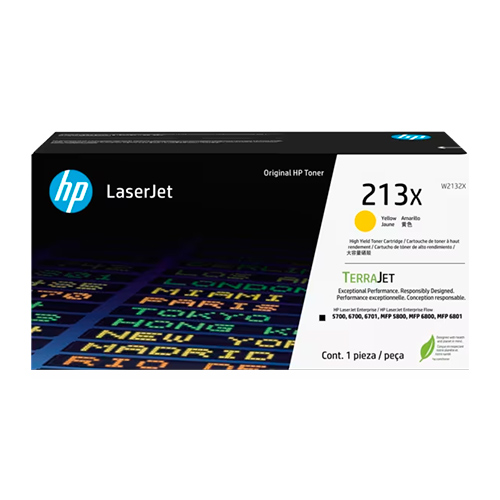 HP 213X, Tóner, Amarillo, Alto rendimiento (XL), Original