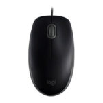 Logitech M110 Silent, Clic silencioso, Cableado, USB, 3 botones, Negro