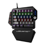 Primus PKS-040E, Ergonómico, Cableado USB, Negro