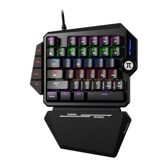 Primus Gaming, Keyboard, Wired, English, USB 2.0, Ergonomic Design, Black
