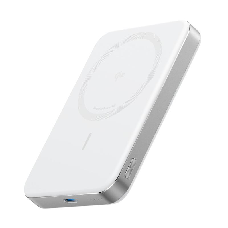Power Bank Anker MagGo 10,000 mAh, Inalámbrico Magnético, Blanco