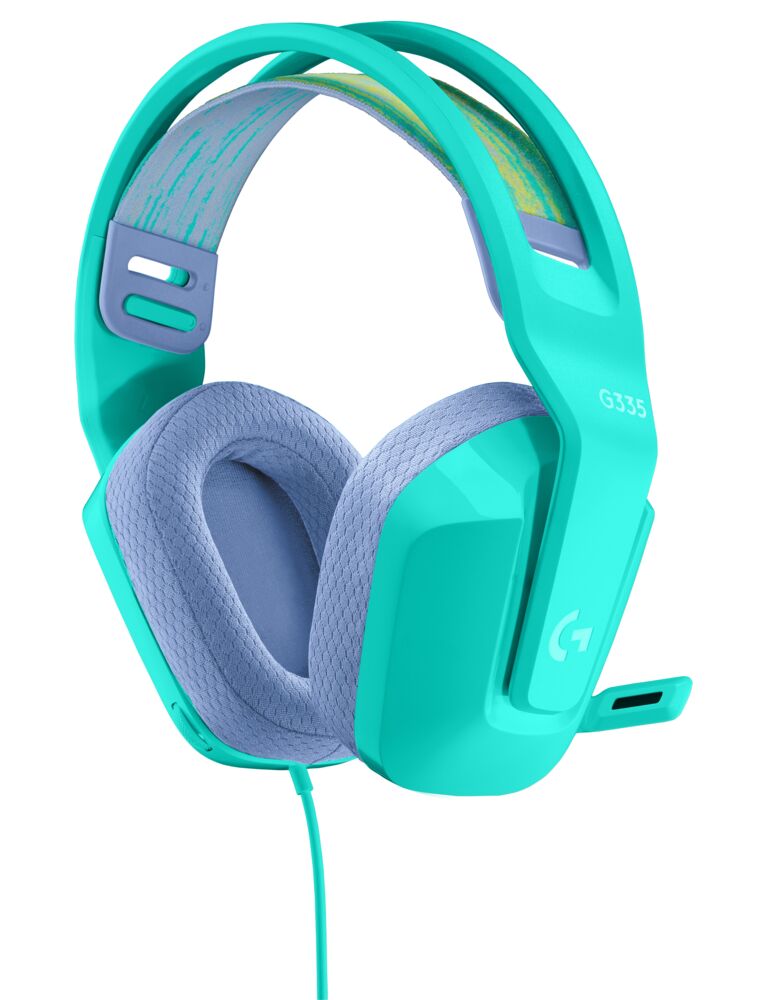 Logitech G G335 Wired Gaming Headset, In-ear, Cableado, Rojo