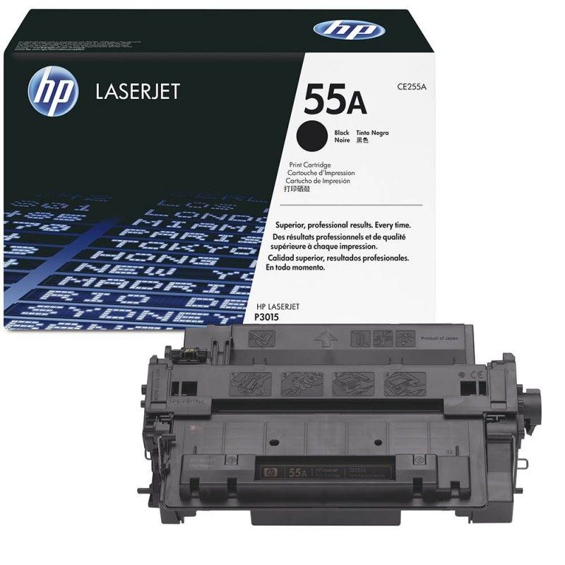 HP 55A, Tóner, Negro, Original