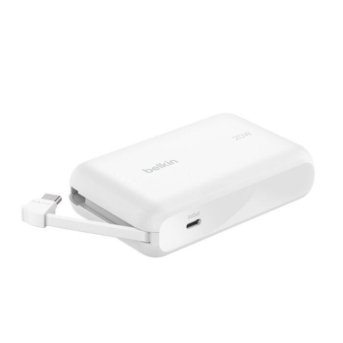 Power Bank Belkin 20W, Universal, Blanco, 10,000 mAh